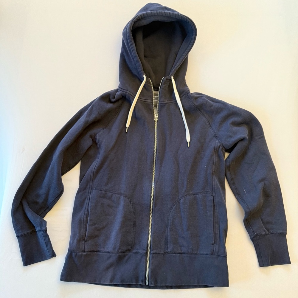 Men’s Bonobos Navy Blue Full-Zip Hoodie Sweatshirt Size Medium